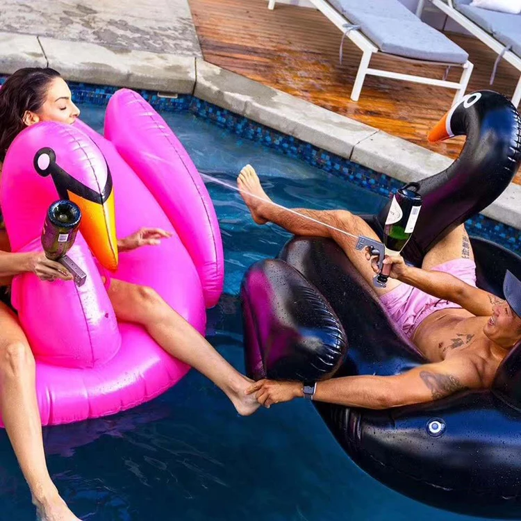 

Aluminum Alloy Metal Body Customized logo Bubble Spray Champagne Gun for Night Club Pool Party Bar Lounge Atmosphere Prop