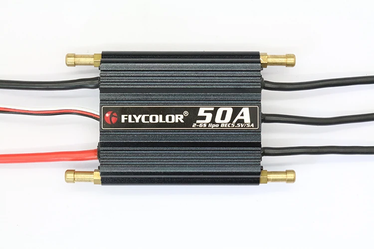 Flycolor 50A 70A 90A 120A 150A бесщеточный ESC контроль скорости Поддержка 2-6S Lipo BEC 5,5 V/5A для RC лодки F21267/71