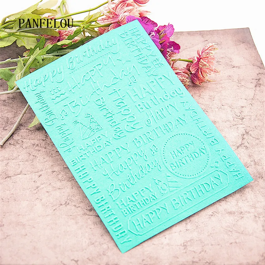 Фотоальбом PANFELOU с желаниями на день рождения пластиковый шаблон для