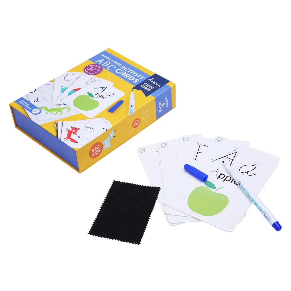 

Kids Alphabet Write Cards Montessori Materials Educatioanl Toys For Children Teach English Letters Exercise Tutorial Baby Toy