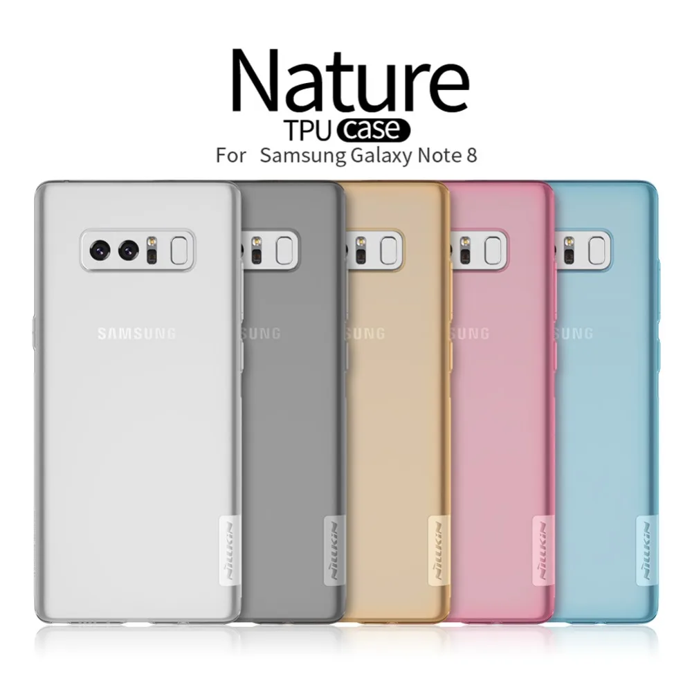 Чехол Nillkin Nature из ТПУ для samsung galaxy note 8 мягкий роскошный защитный чехол-накладка S8 s8