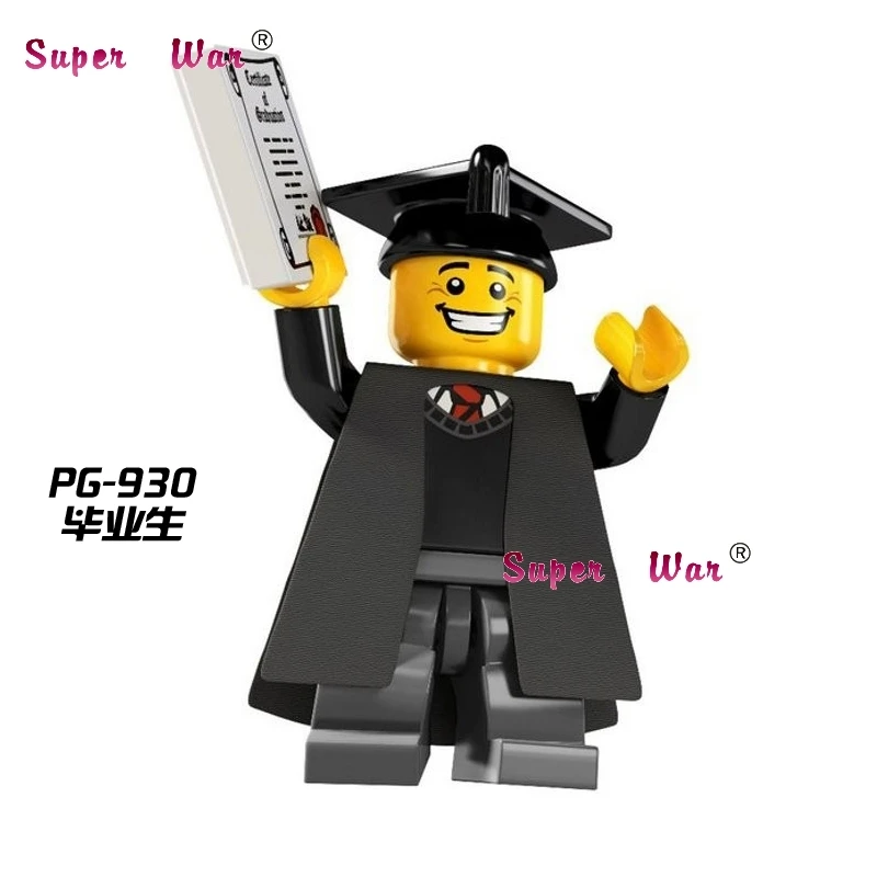 

Single Sale superhero marvel Graduates Collectible building blocks action sets model bricks toys for children