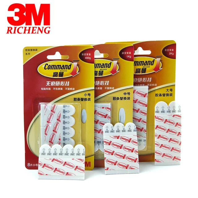command refill strips 3m damege-free magic double-sided tape,  Large/Medium/Small size - AliExpress