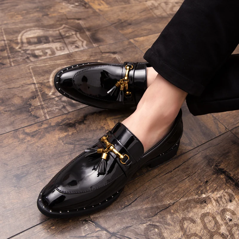mixed colors fashion men leather shoes italian luxury brand ballroom party dress tassel footwear wedding oxford shoes for men (27)