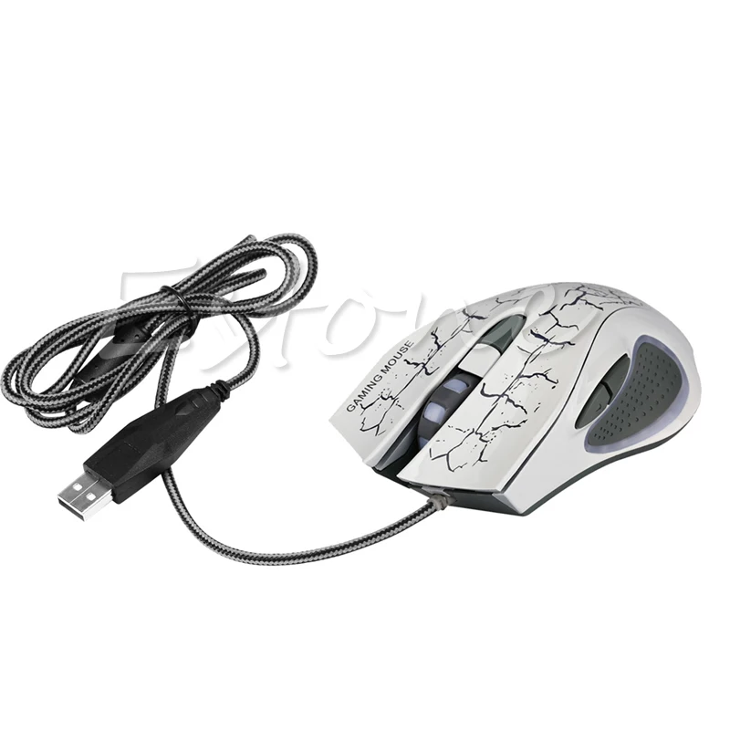 Computer font b Accessories b font New 6D LED Optical USB2 0 Wired 5500DPI Pro Game