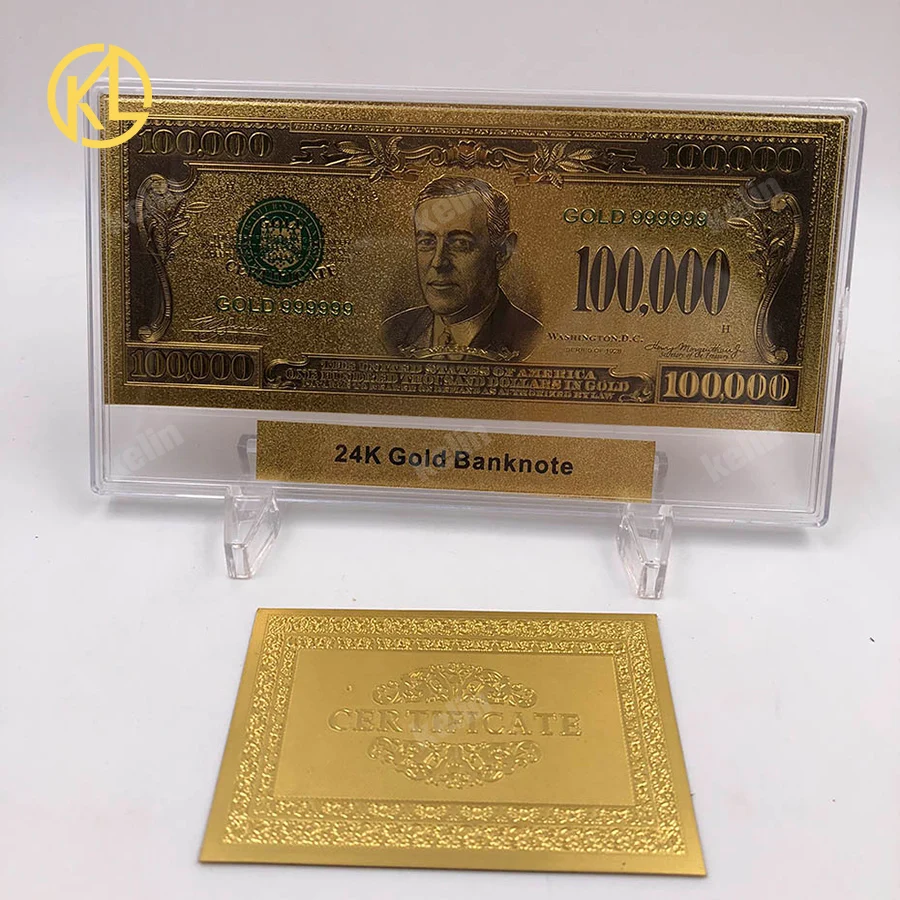 Buy Real Gold Banknote Collection .999 Pure USD Bill