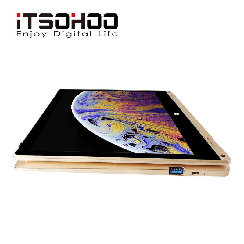  11.6 inch touch screen Netbook 2 in 1 convertible Laptops 360 degree rotating notebook computer min