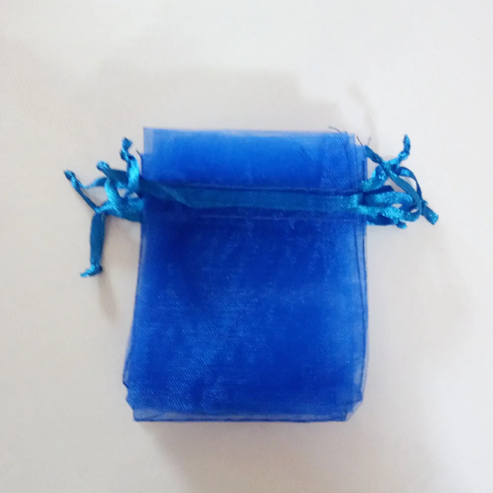 1000 шт Королевский синий подарочные сумки для ювелирных изделий сумки и Упаковка органза сумка-мешок на шнурке Свадебные/женские витрины
