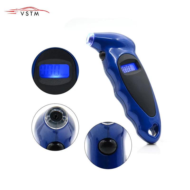 Цифровой измеритель давления в шинах для мотоцикла, велосипеда, автомобиля, диагностический инструмент, Tire0-150 PSI, подсветка, ЖК-дисплей, датчик давления воздуха, тестер