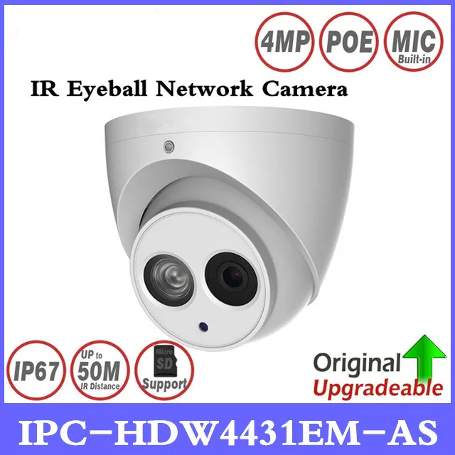 

DH IPC-HDW4431EM-AS 4MP IR Eyeball Network Camera Built-in Mic 50m IR Support Micro Sd Card Smart Detection IP67 H265 WDR PoE