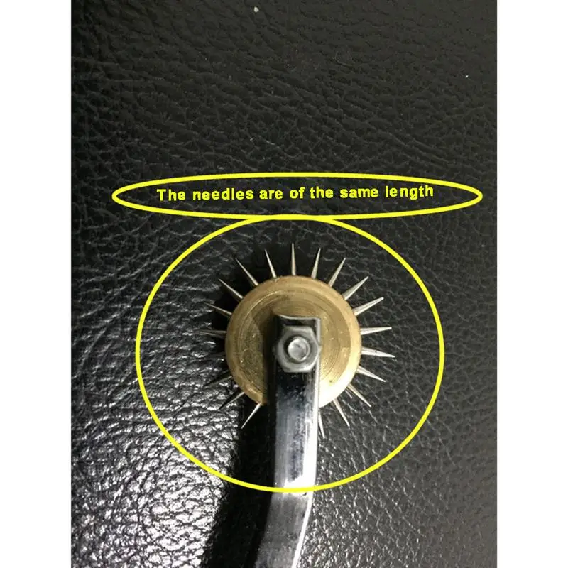 4 мм DIY швейная кожа ремесло инструмент стальной зуб тип скребок маркировки кожа ткань бумага колесико для обмётки