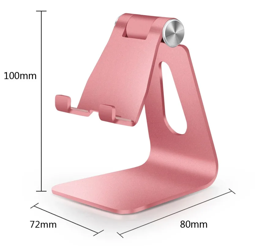 

Henzarne Phone Stand, Adjustable Phone Holder Stand Dock Holder - Full Aluminum Desktop Holder Stand for iPhone/samsung