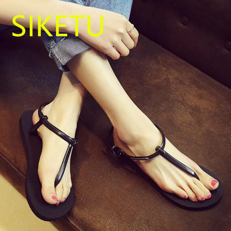 

2019 Free shipping Summer fashion sandals lovely women shoes casual shoes Wild Flats teen p087