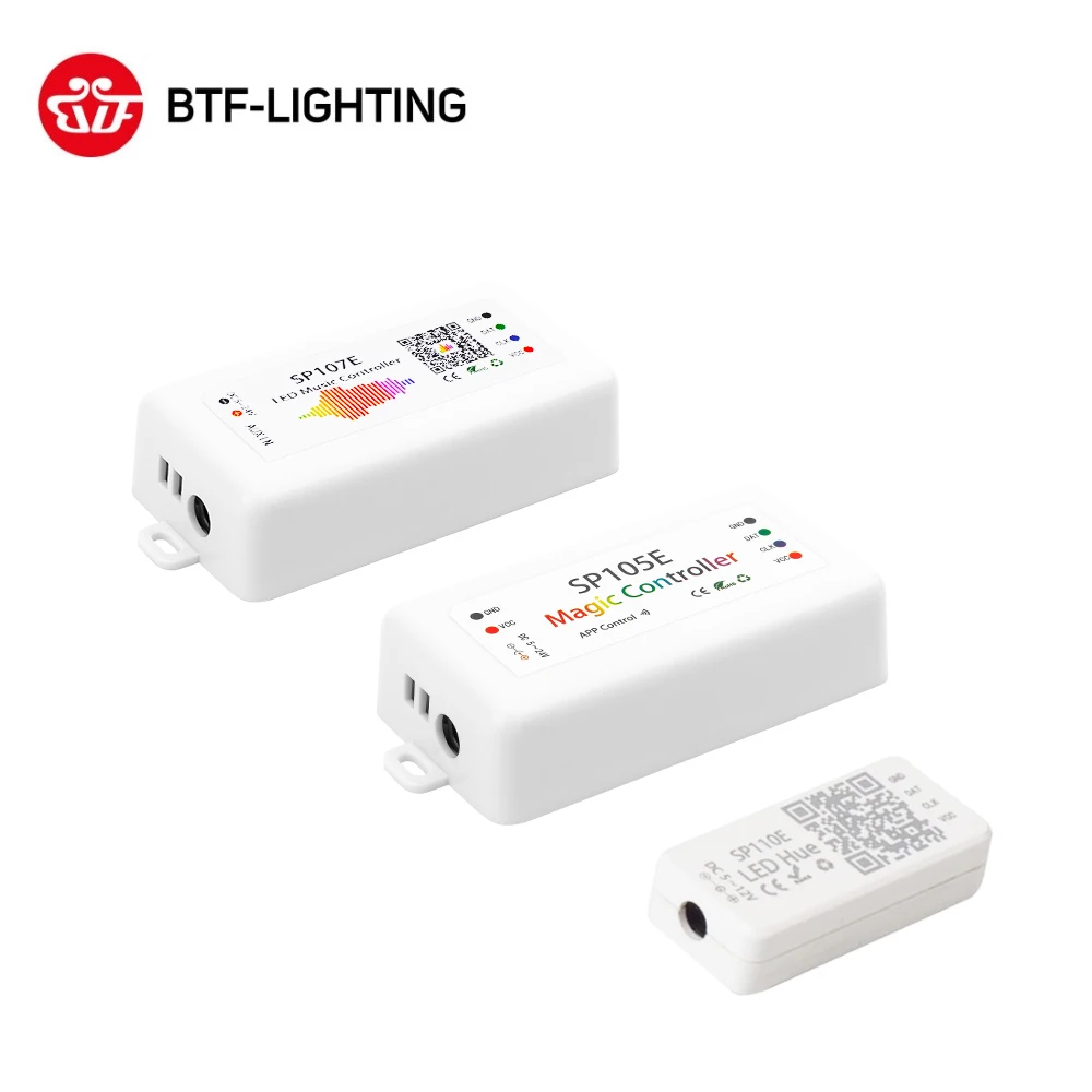 DC5V-24V SP105E Bluetooth WS2811 WS2812B светодиодный музыкальный контроллер SK6812 RGB/RGBW APA102 SP107E SP110E WS2801 пикселей светодиодные полосы