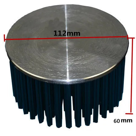 Алюминиевый Светодиодный радиатор 112*60 мм для 30W-50W-100W светодиодов diy радиатора