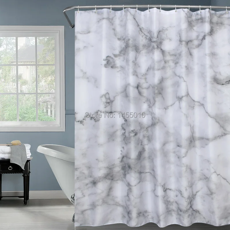 Happy Camper Palm Tree Waterproof Fabric & 12 Hooks Bathroom Shower Curtain 71" 