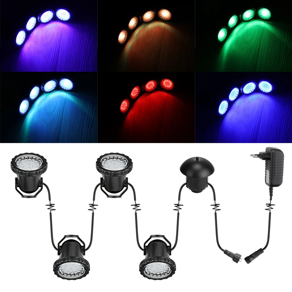 4 шт./компл. RGB садовый Точечный светильник 10 Вт IP65 уличный Светодиодный точечный