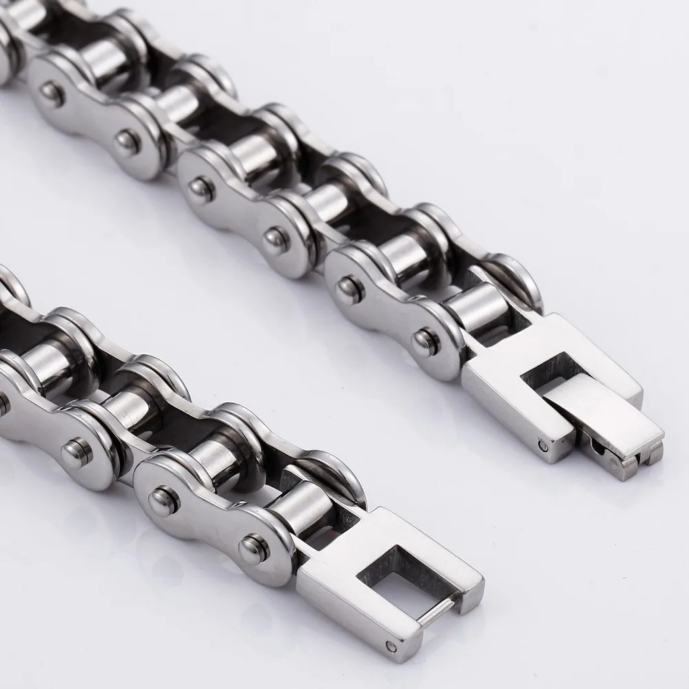

11MM Top Design 316L Stainless Steel Silver Color Motorcycle Bike Link Chain Men's Boy's Necklace Jewelry 22" 162G Birthday Gift