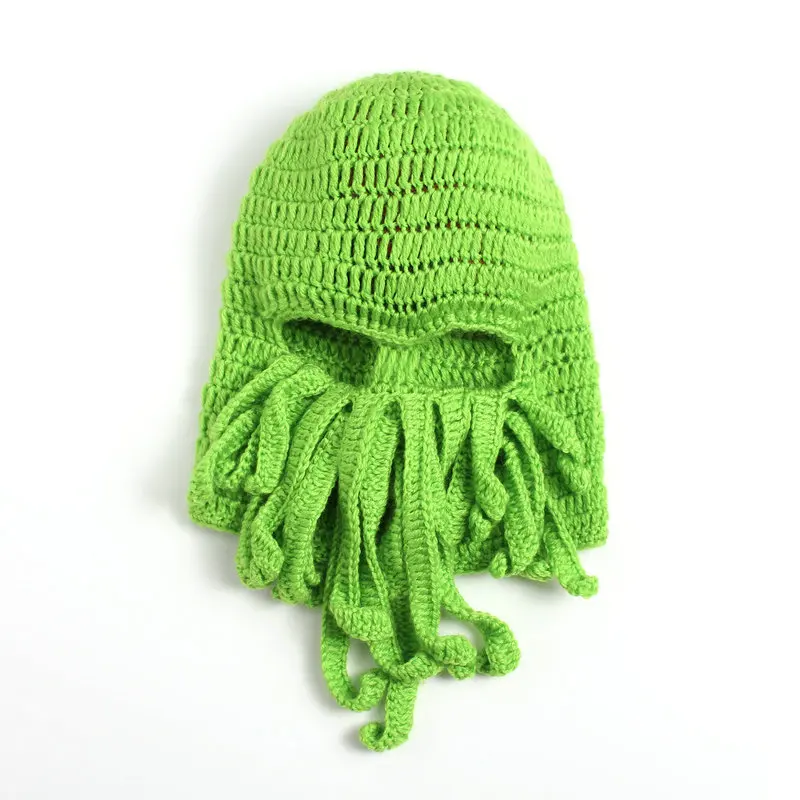 

FDBRO Cycling Masks Octopus Funny Tentacle Cthulhu Knit Beanie Skiing Cap Windproof Mask Protect Keep Warm Gear Hats Helmet