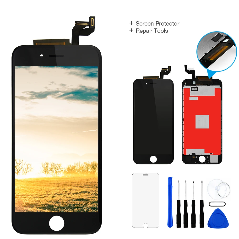 

1Pcs AAA Parts For Apple iPhone 6s LCD Display+ Touch Screen Digitizer Assembly 4.7" A1633 A1688 A1700 100% No Dead Pixel LCD