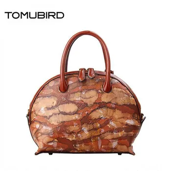 

TOMUBIRD 2020 new Superior cowhide luxury fashion Embossed handbags women bags designer women genuine leather handbags tote bag