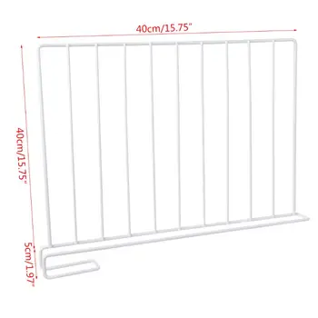 

Closet Shelf Dividers Wardrobe Partition Shelves Divider Clothes Shelving Storage Organizer Rack Clapboard 40x40cm