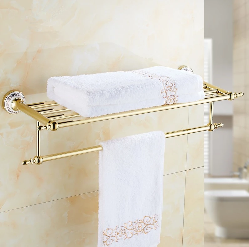 Buy 2016 Fashion Luxury Gold Finish Towel Rack