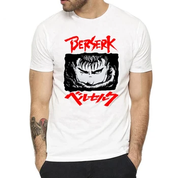 

Men's Berserk Anime Shirt Male Short Sleeved Manga Guts Junji Ito Aesthetic T Shirt Featured Brand Man Animation TShirt