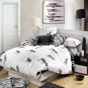New hot selling black white zebra/stripe плед plaid/ leopard print cotton full/queen size bed linen/bedclothes bedding sets-4pcs
New hot selling black white zebra/stripe плед plaid/ leopard print cotton full/queen size bed linen/bedclothes bedding sets-4pcs