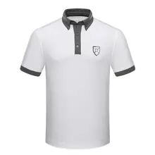 Высокое качество Для мужчин гольф поло рубашка тонкий летний одежда Спортивная дышащий и быстрое высыхание коротким рукавом гольф футболки M-3XL