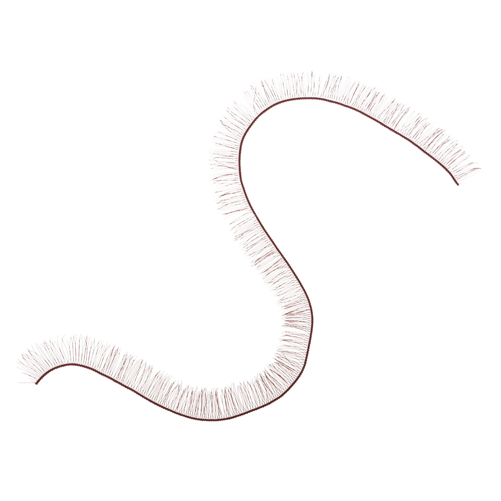 200Pcs Soft Plastic False Eyelashes Eyelash Strips for BJD Baby Dolls Eye Make up 200*8mm Various Colored