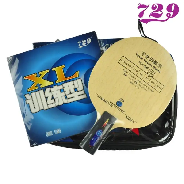 Friendship 729 Super 1 Table Tennis Blade with 2 Pcs 729 Rubber Ping
