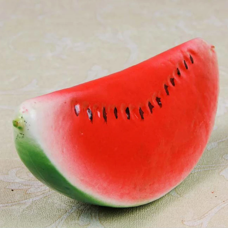 Искусственные пластиковые поддельные фрукты, кухонные украшения, сделай сам, эко домашний фруктовый дисплей, лимон, апельсин, украшение для фотосессии - Цвет: Watermelon