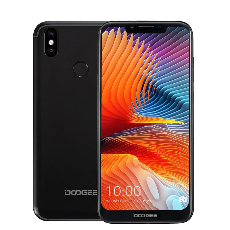 DOOGEE BL5500 Lite 4G смартфон 6,19 дюймов MTK6739 четырехъядерный 2 Гб ОЗУ 16 Гб ПЗУ 5500 мАч две sim-карты 13,0 МП Android 8,1 - Цвет: Black