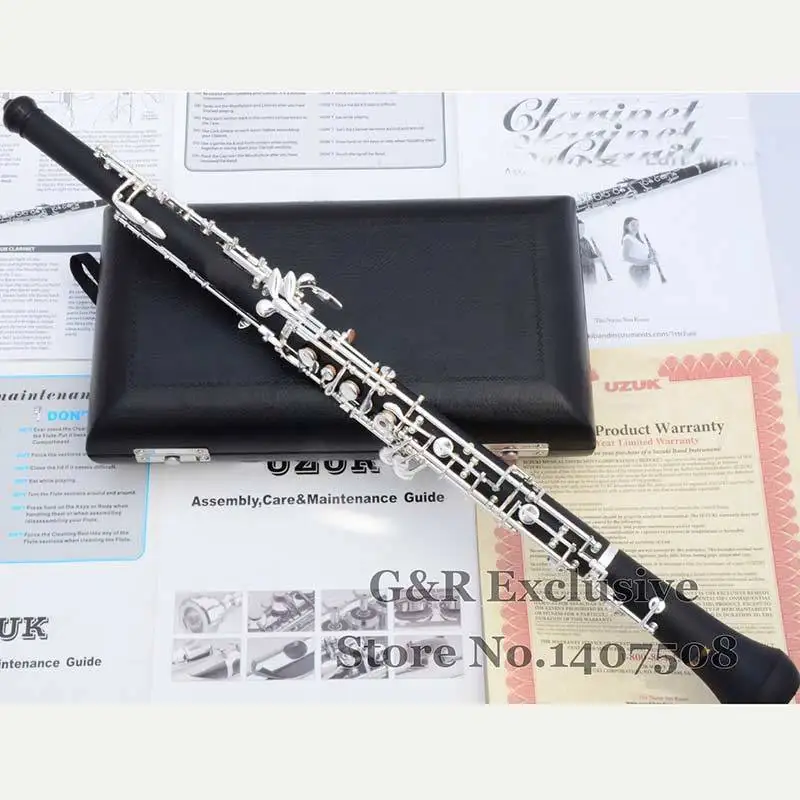 Professional oboe посеребренный полуавтоматический Ключ C духовой музыкальный инструмент Hautbois с чехлом