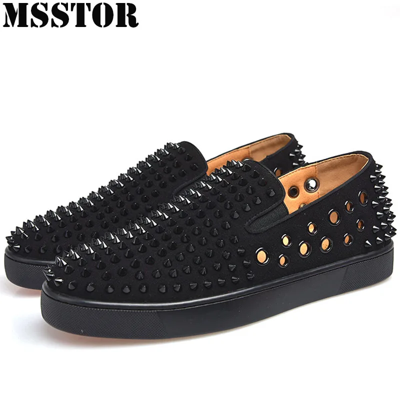 MSSTOR Plus Size 35-46 Women Men Skateboarding Shoes Casual Fashion Rivets Sport Shoes Woman Man Brand Athletic Walking Sneakers MSSTOR Plus Size 35-46 Women Men Skateboarding Shoes Casual Fashion Rivets Sport Shoes Woman Man Brand Athletic Walking Sneakers
