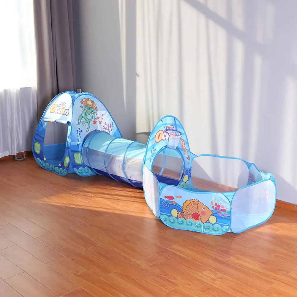 New  32 Styles Tent for Kids Stitching Portable Foldable Tent Toys for Children Tunnel Indoor Outdoor Pl