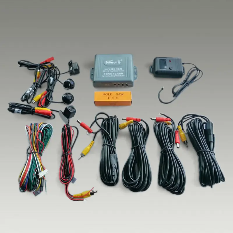 

WLKE HD Universal 360 Degree All Round View Car Around View Camera System Parking Four Camera Video Record
