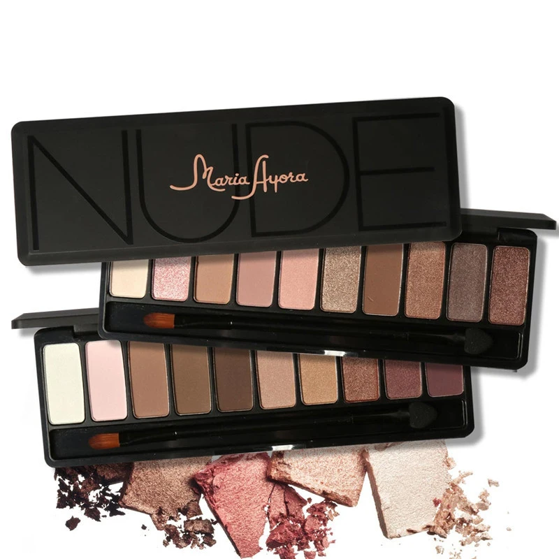 

MARIA AYORA 10 Colors Eye Shadow Palette Shimmer Matte Eyeshadow Nude Earth Color Makeup Palette Eyes Make up Cosmetic Pigment
