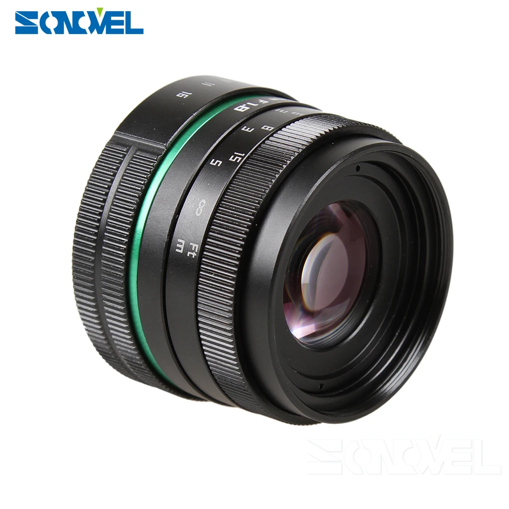 Объектив 50 мм f1.8 для зеркальных камер Canon EOS M M2 M3 M5 M6 M10 M100|c mount|50mm f1.8for canon eos |