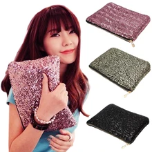 2016 mode Dazzlling frauen Make-Up Kosmetiktasche Kosmetikerin Pailletten Clutch Leopard Party Handtasche Tasche Für Frauen 8O6E