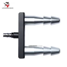 E12 Серебро Цвет Двойной Vac-u-Lock Фаллоимитаторы, Расстояние Регулируется, Быстрый Разъем, Безопасной и надежный, Секс-Машина Аксессуары
