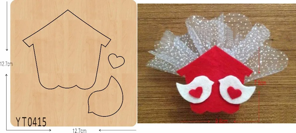 

Bird house-3 DIY new wooden die mould cutting dies for scrapbooking Thickness/15.8mm//YT0415