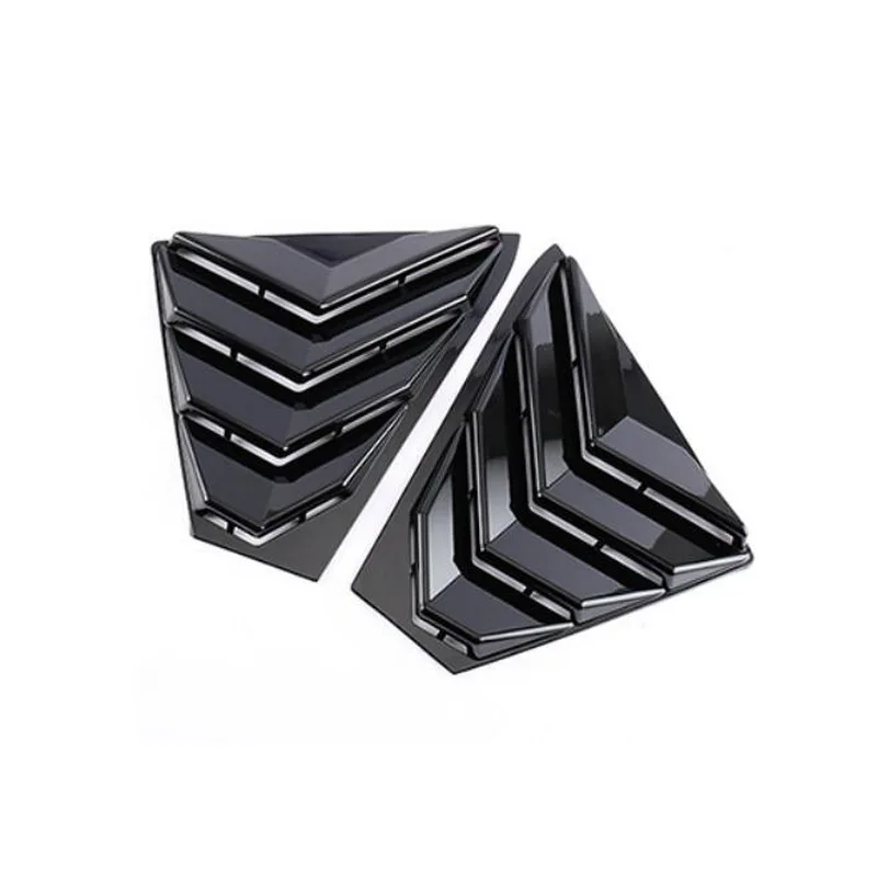 Tonlinker Внешняя Автомобильная задняя дверь треугольный декор наклейки для NISSAN Altima автомобильный Стайлинг 2 шт. ABS наклейки - Цвет: black style
