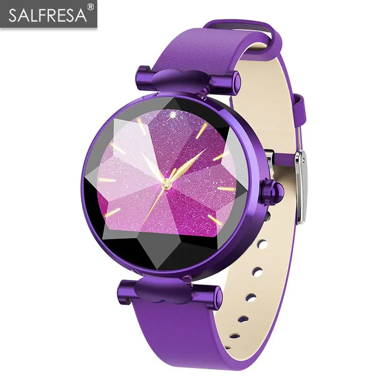

Female Smart Bracelet Colorful Screen SALFRESA B80 Female Lady Monitoring Heart Rate Sphygmomanometer Step Physiological Cycle