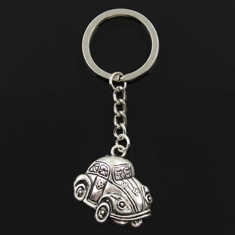 Fashion Keychain 31x32mm retro classic cars Pendants DIY Men Jewelry