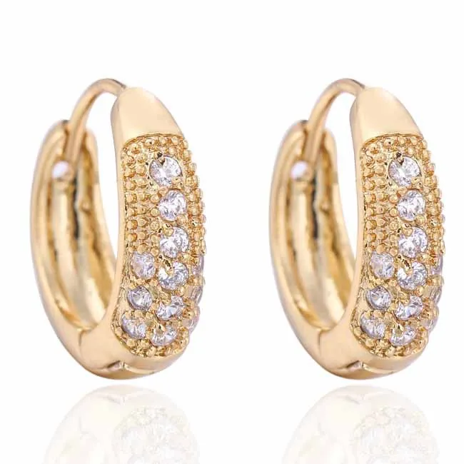 Fashion Jewelry Love Vintage Gold Color Small Hoop Huggie Earrings Fashion Jewelry Love Vintage Gold Color Small Hoop Huggie Earrings For Womens Simulated Crystal Earings Whole In From