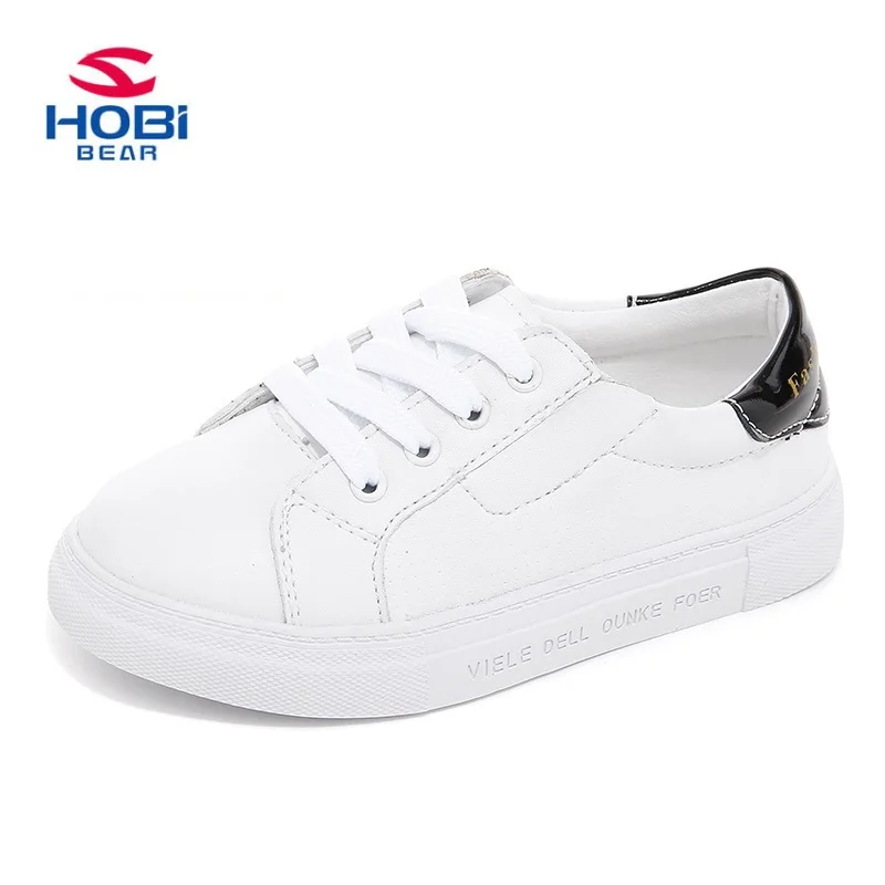 HOBIBEAR Girls Casual Shoes 2017 Fashion Comfortable Children Easy Matching Lace-up White Board GS2577 | Детская одежда и обувь