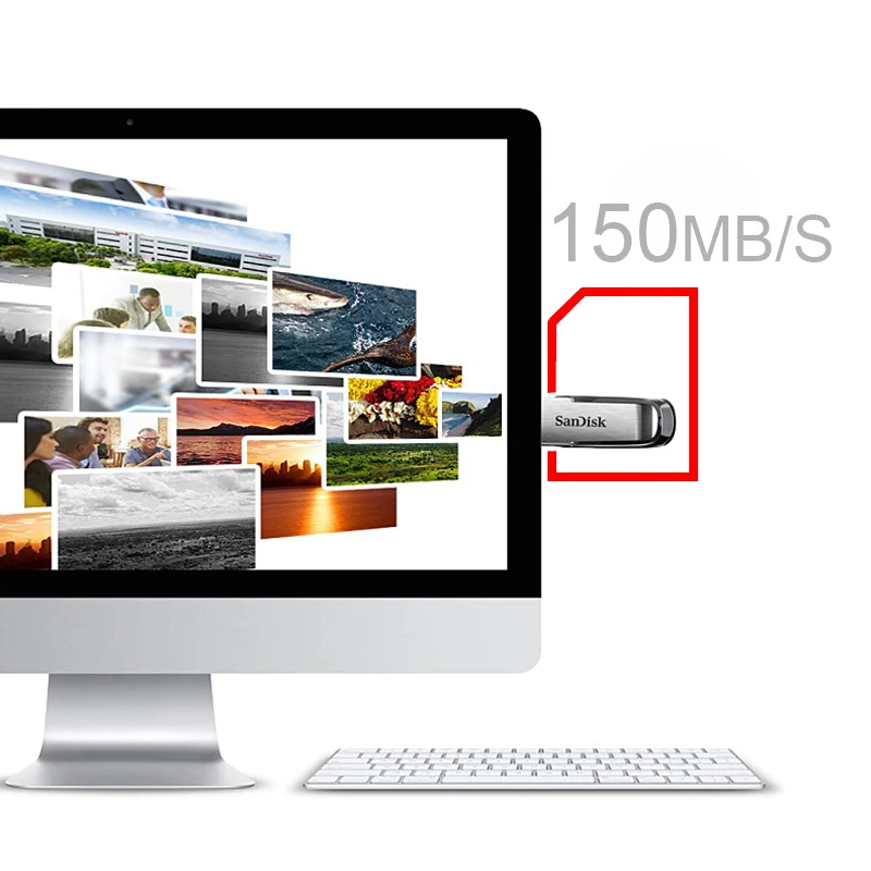 Флэш накопитель SanDisk USB 3 0 128 ГБ 64 32 16 150 МБ/с. ULTRA FLAIR Memory Stick Pen накопители флешки Flashdisk