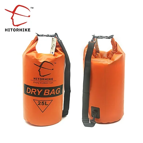 HITORHIKE 15L/25L Водонепроницаемый сухой мешок Открытый Плавательный Кемпинг Рафтинг сумка для хранения с регулируемыми ремнями 5 цветов - Цвет: 25L orange